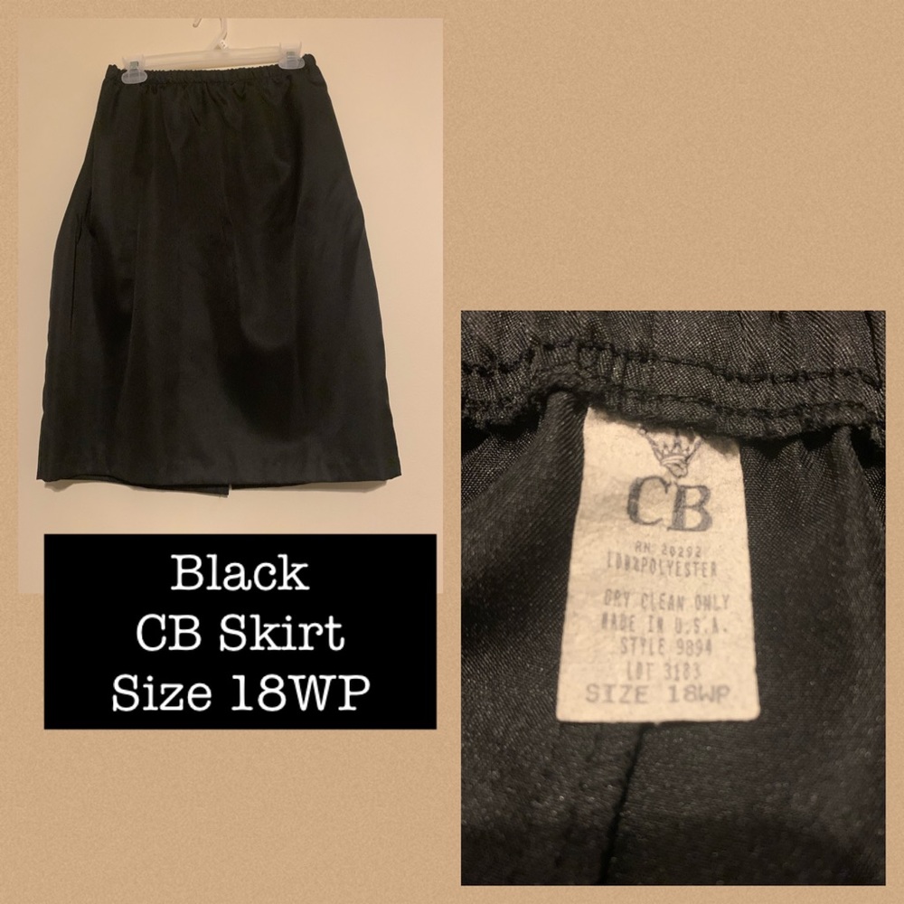 Black CB Skirt Size 18W
